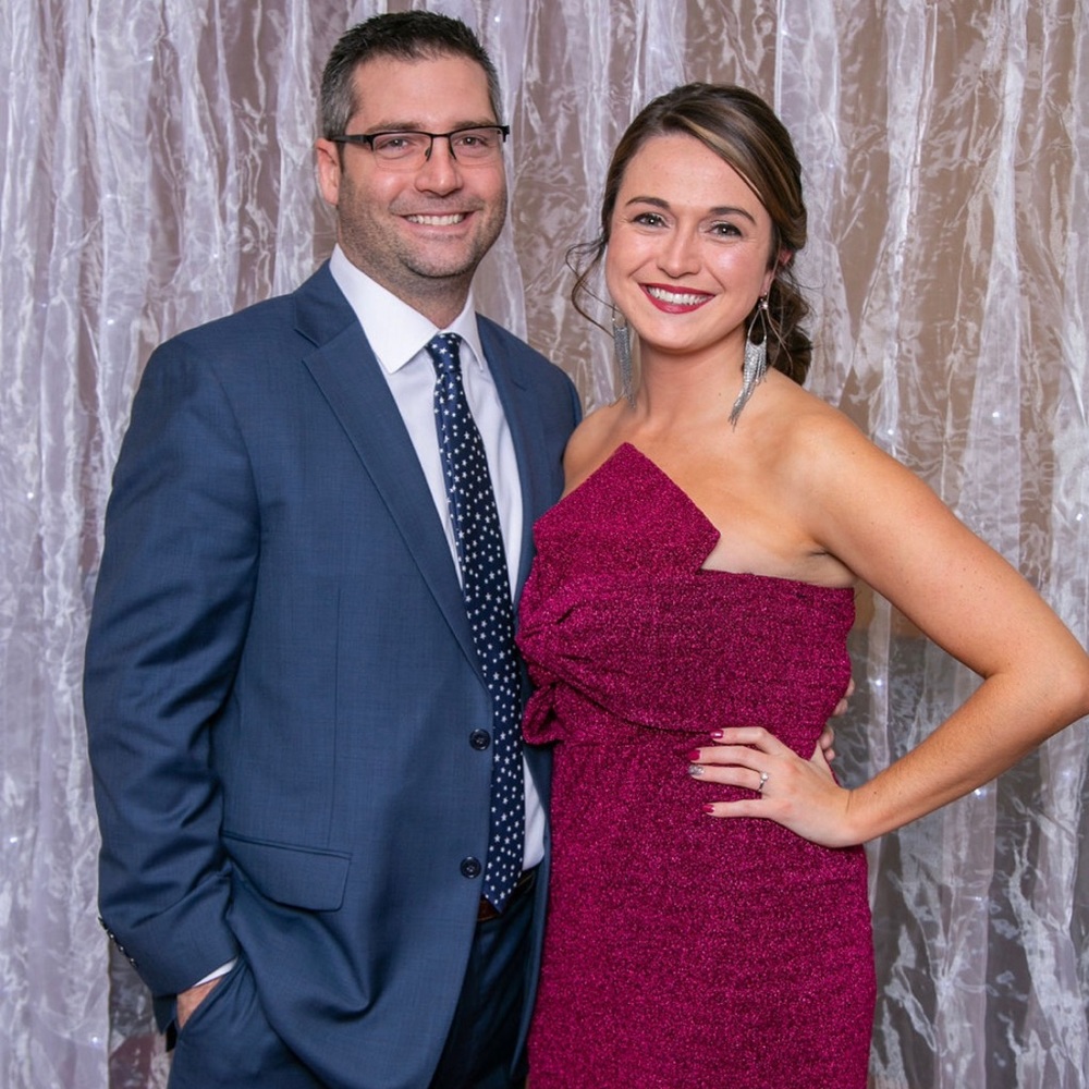 Maroon ball gown